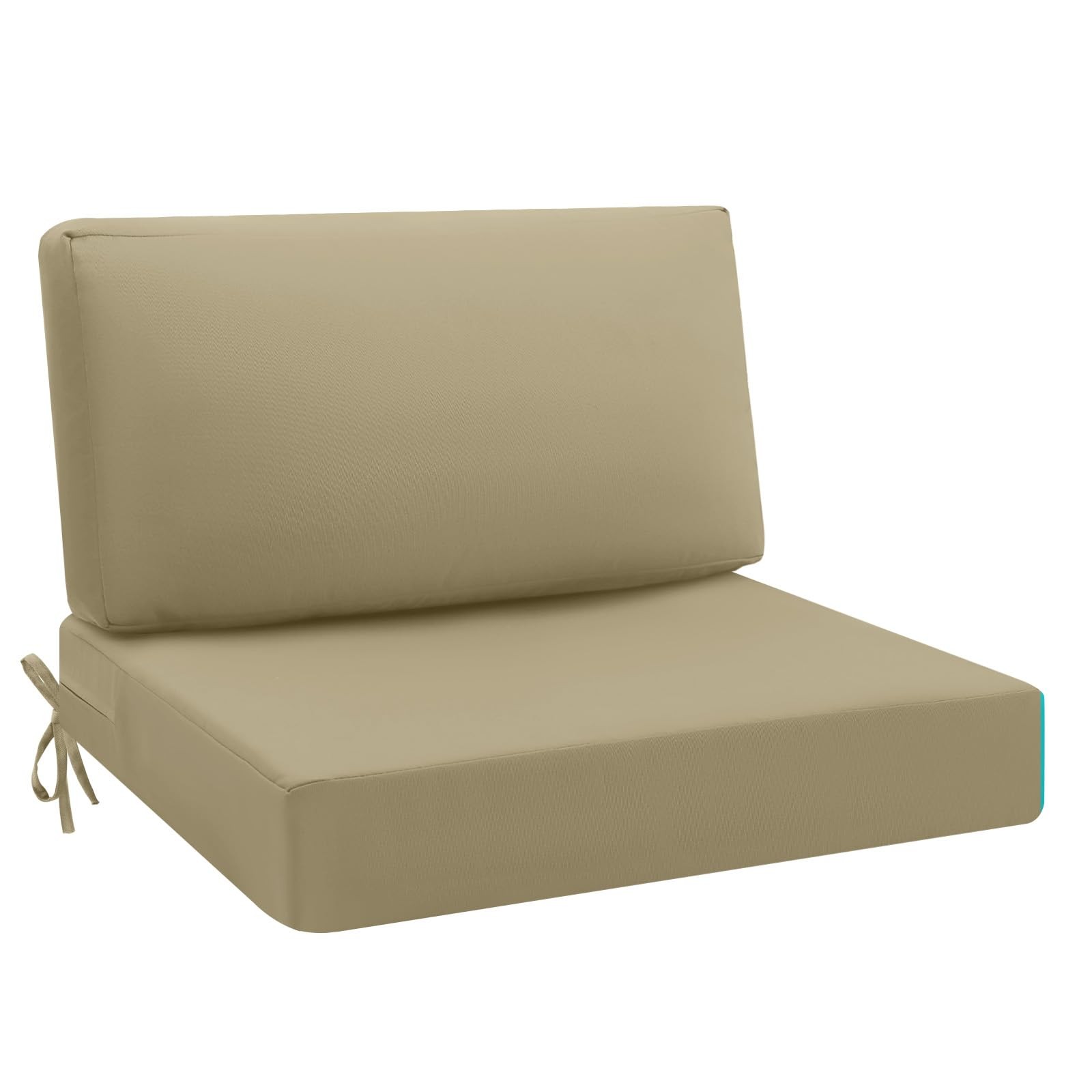 Outdoor Cushions for Patio Furniture, Waterproof Outdoor Seat Cushion Hampton...