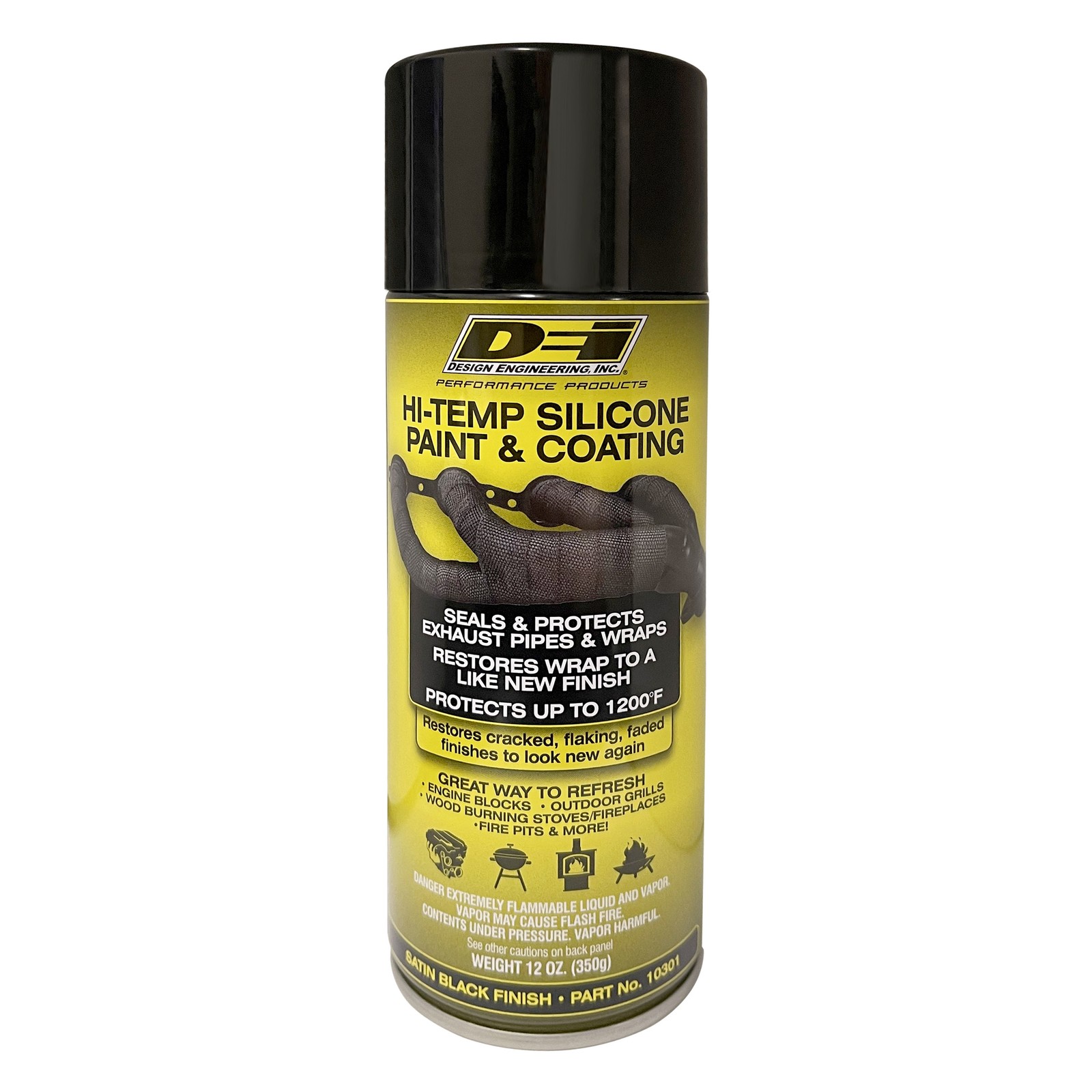 Design Engineering High Temperature Silicone Exhaust Wrap Coating 12 oz Aerosol