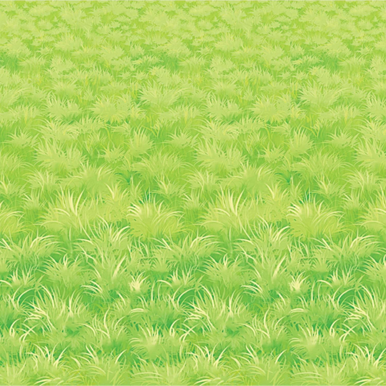Beistle Meadow Backdrop Insta-Theme – Vibrant Green Grass Wall Decoration for Sp