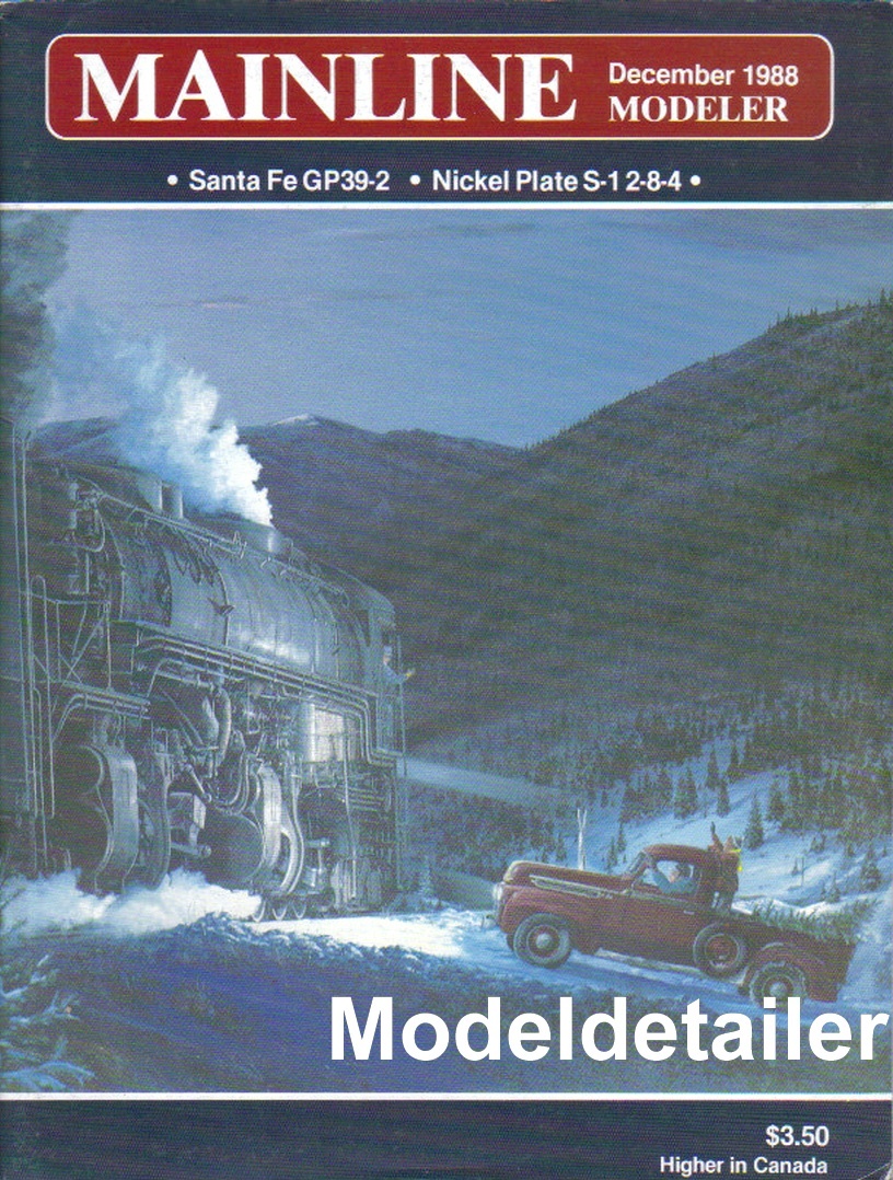 Mainline Modeler Dec.88 SF Sante Fe GP39-2 Nickel Plate NYC Turntable NYO&W NKP