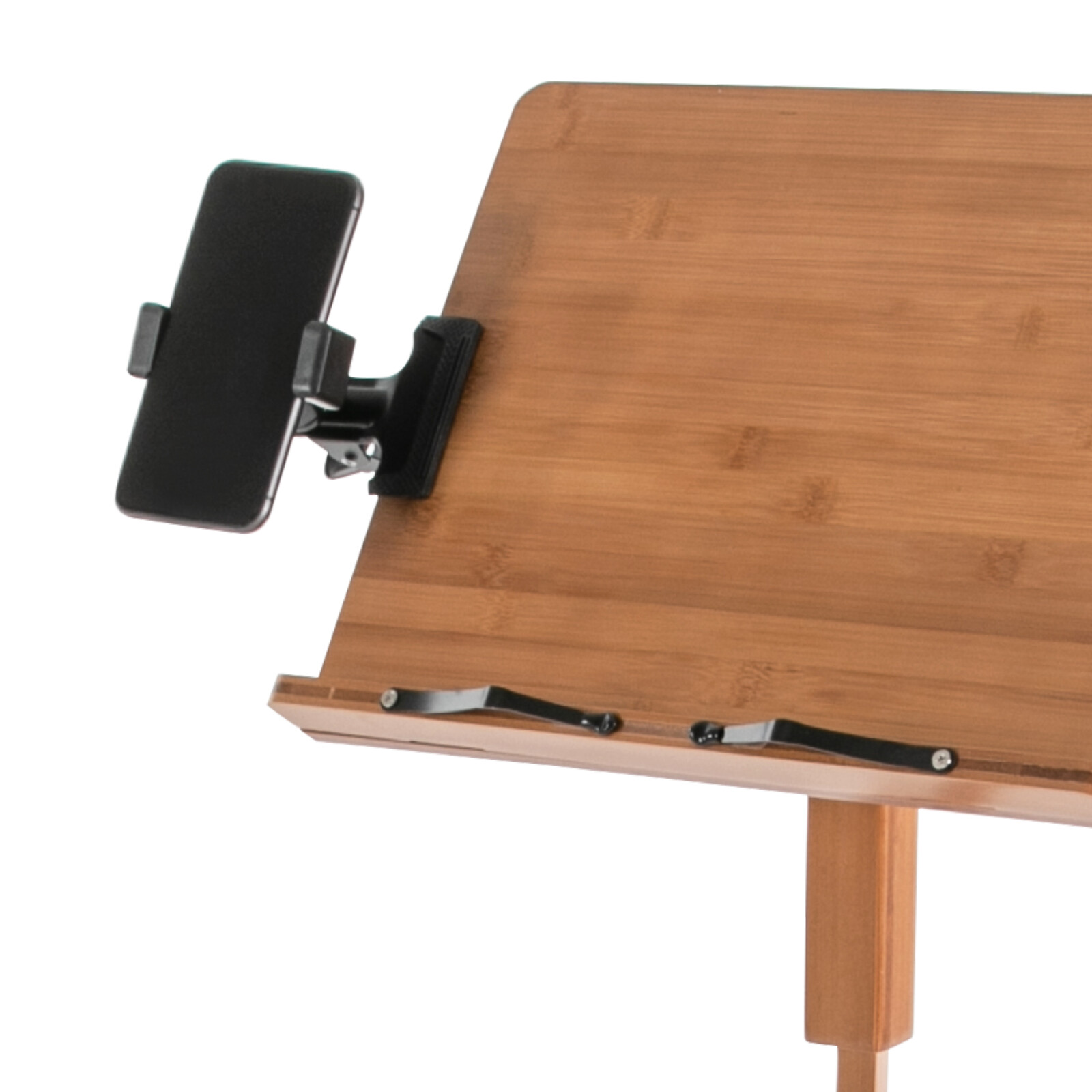 340° Adjustable Height Portable Book Stand Sheet Pro Music Stand W/ Phone Holder