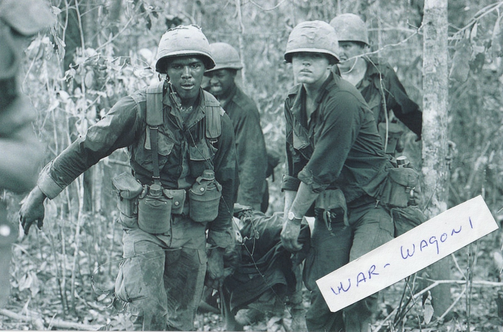 Vietnam  War  Photo --   Wounded Soldier