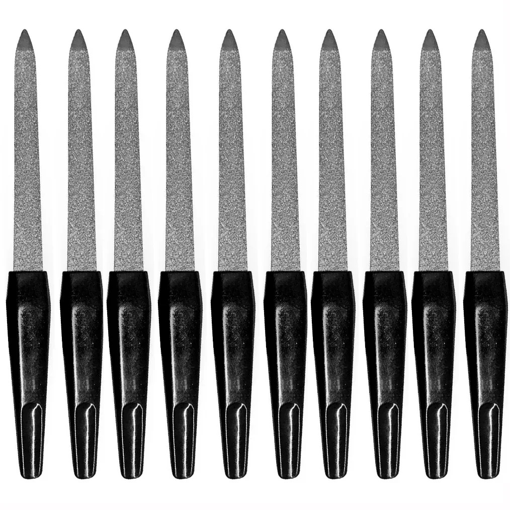 10Pcs DIY Nail Art Professional Nail File Metal Nail File Double Sided High Qual