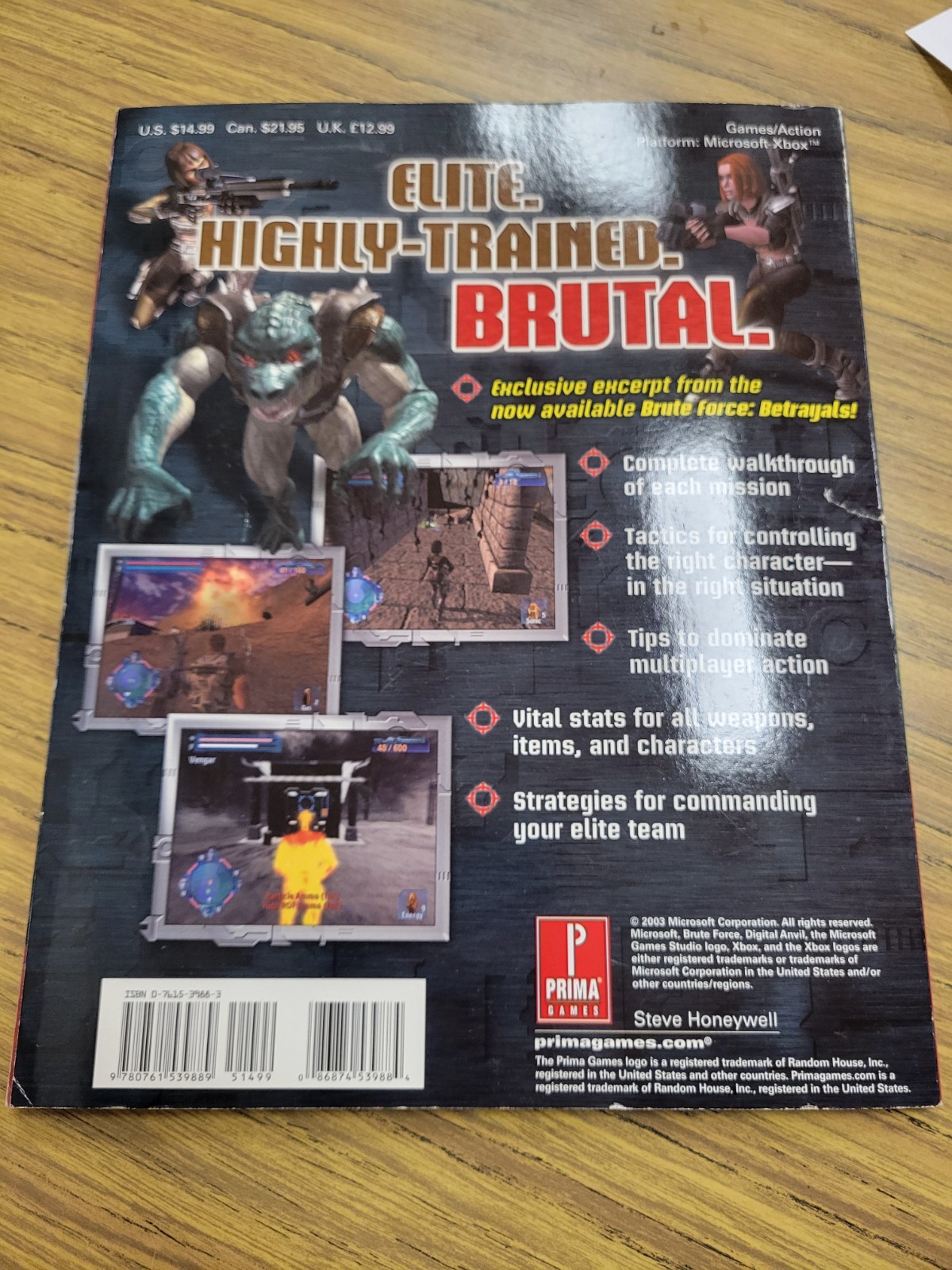 Brute Force Strategy Guide for Xbox