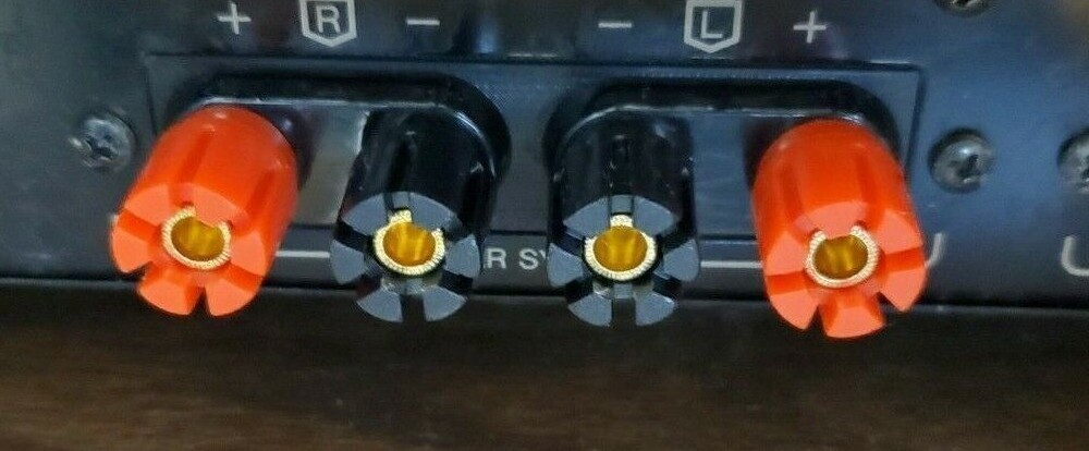 New Sansui AU-117II Receiver Speaker Terminal Banana Plug Conversion Kit