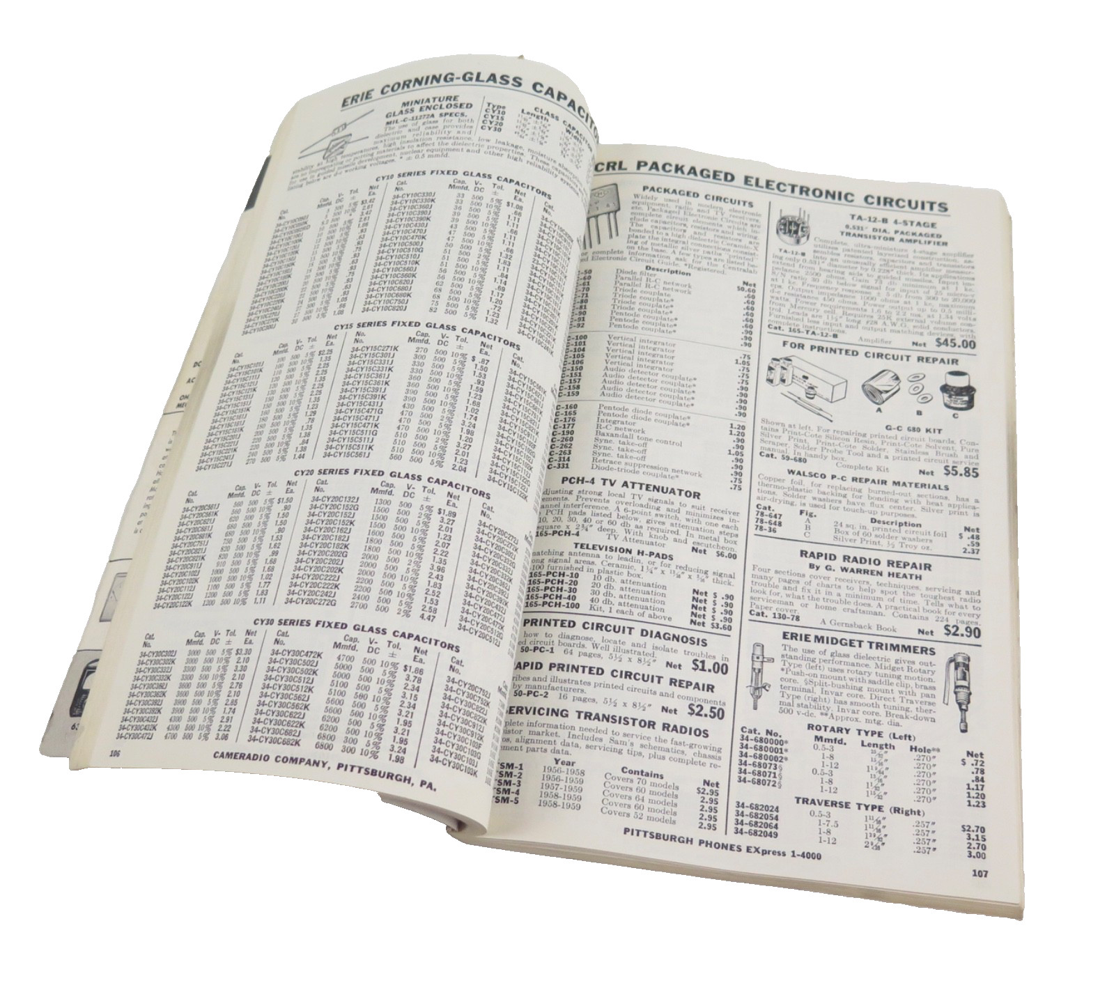 Vintage 1961 Cameradio "Everything Electronic" Catalog