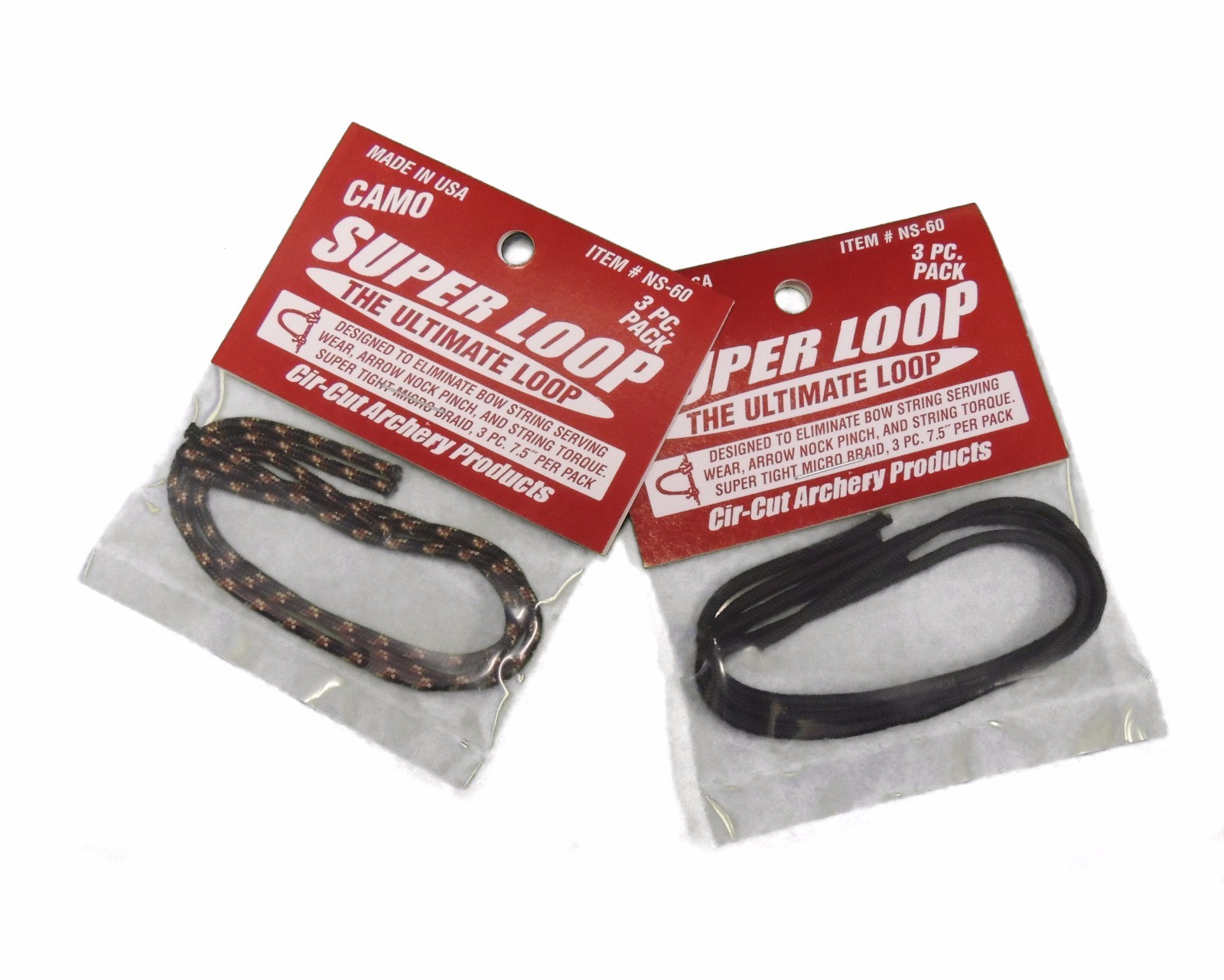 Superloop 5 Feet Cir-Cut Archery Bowstring Release D NOCKING Loop - .093" 2.4mm