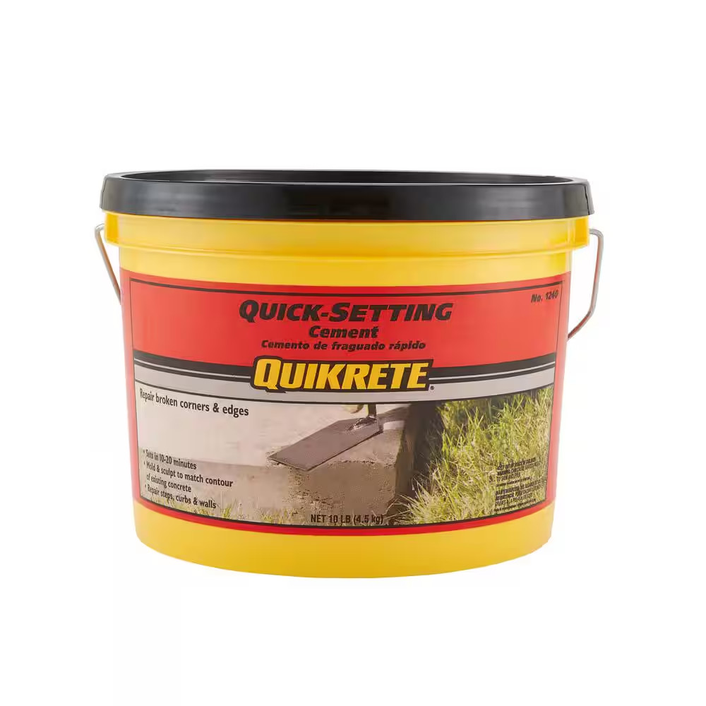 Quikrete 10 lb. Quick-Setting Concrete Mix - Fast-Setting Repair & Patch Materia