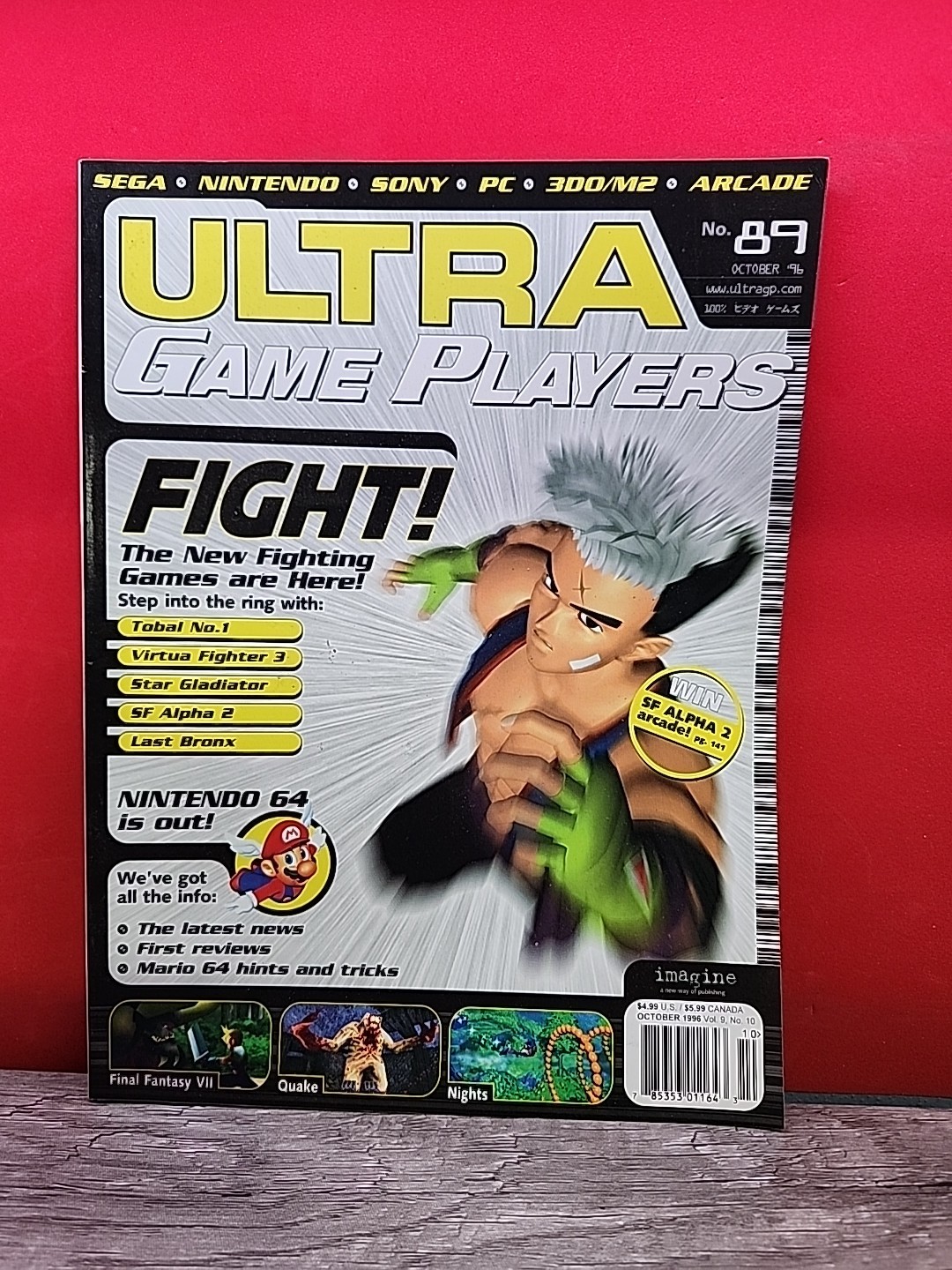 Ultra Gameplayers October 1996 Video Game Magazine Book Issue #89