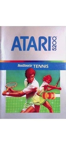 Atari 5200 RealSports Tennis Manual CO18281-14 Sunnyvale 1980s Guide Paper