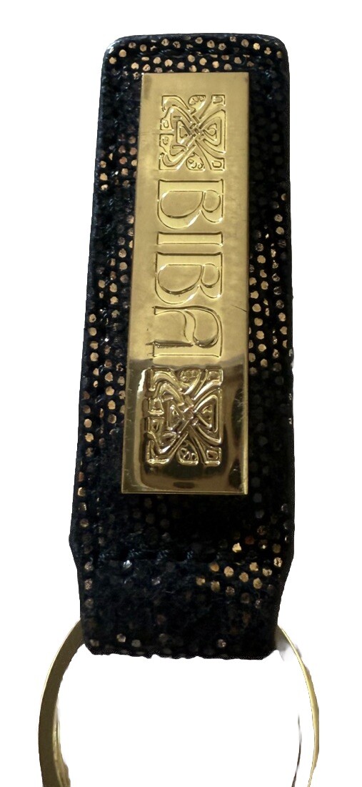 BIBA Black/Gold Tassel Key Chain