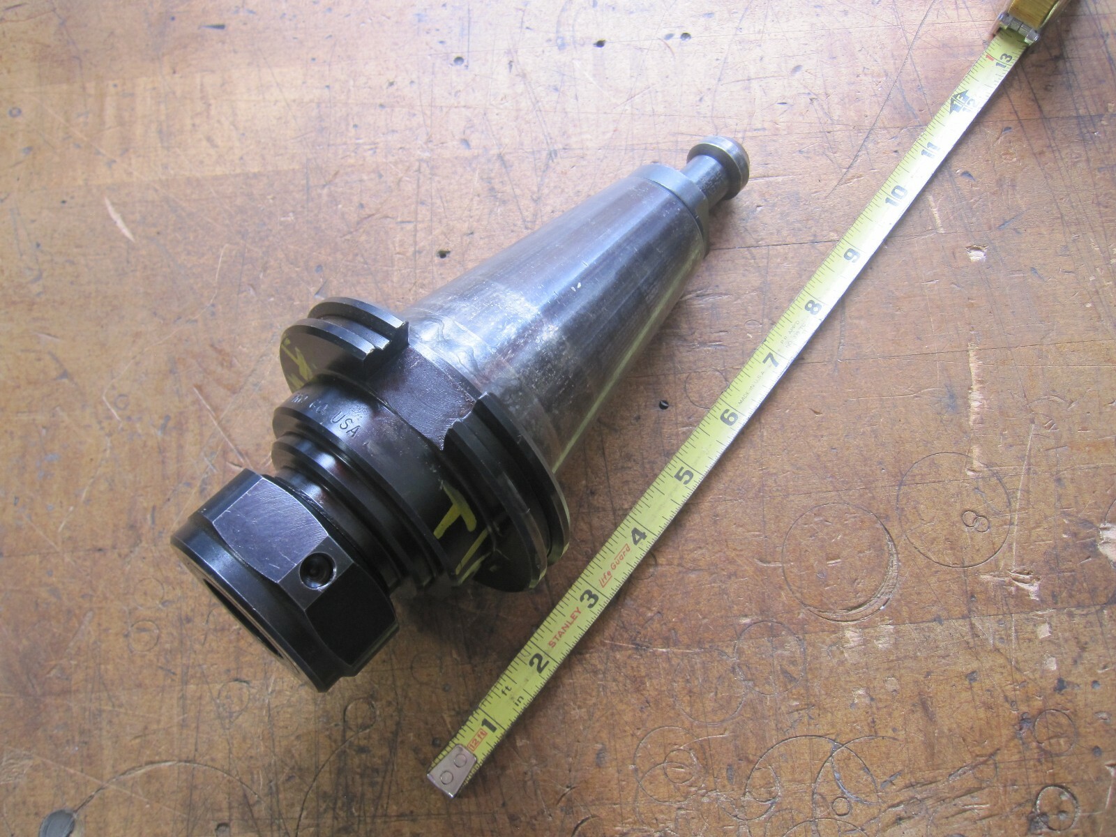 Collis CAT50 50VF #100 3.0" projection 3/4" TG100 collet chuck & 3/4" collet