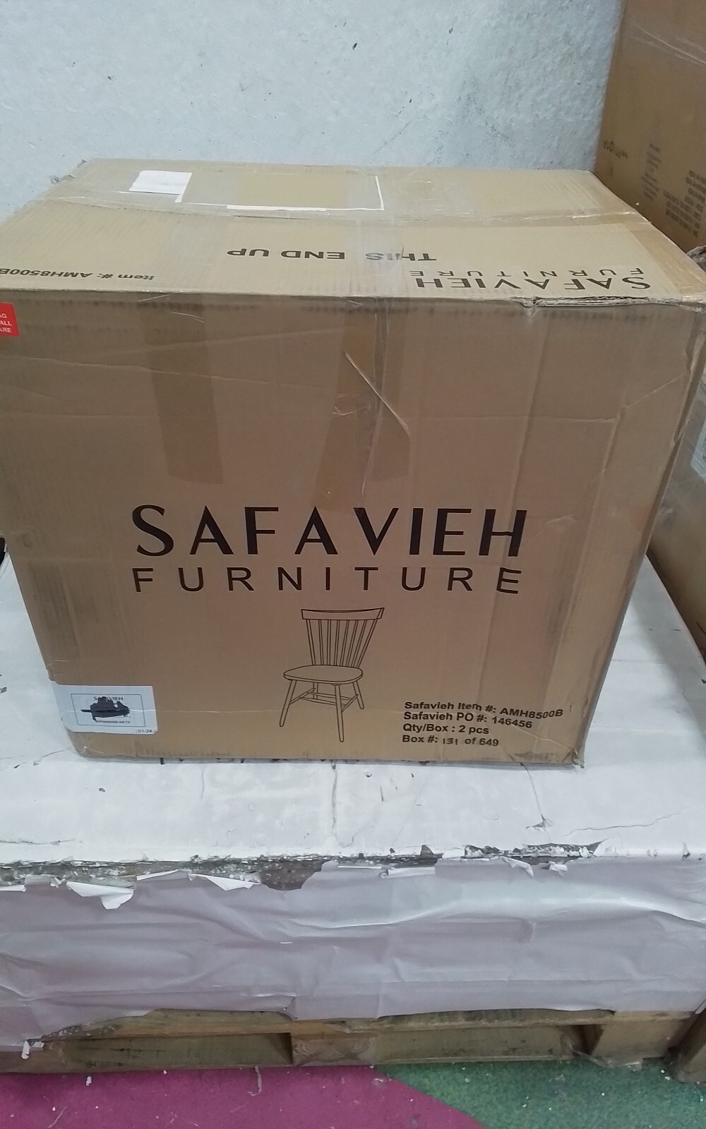Safavieh PARKER SPINDEL SIDE CHAIR, Reduced Price 2172740238 AMH8500B