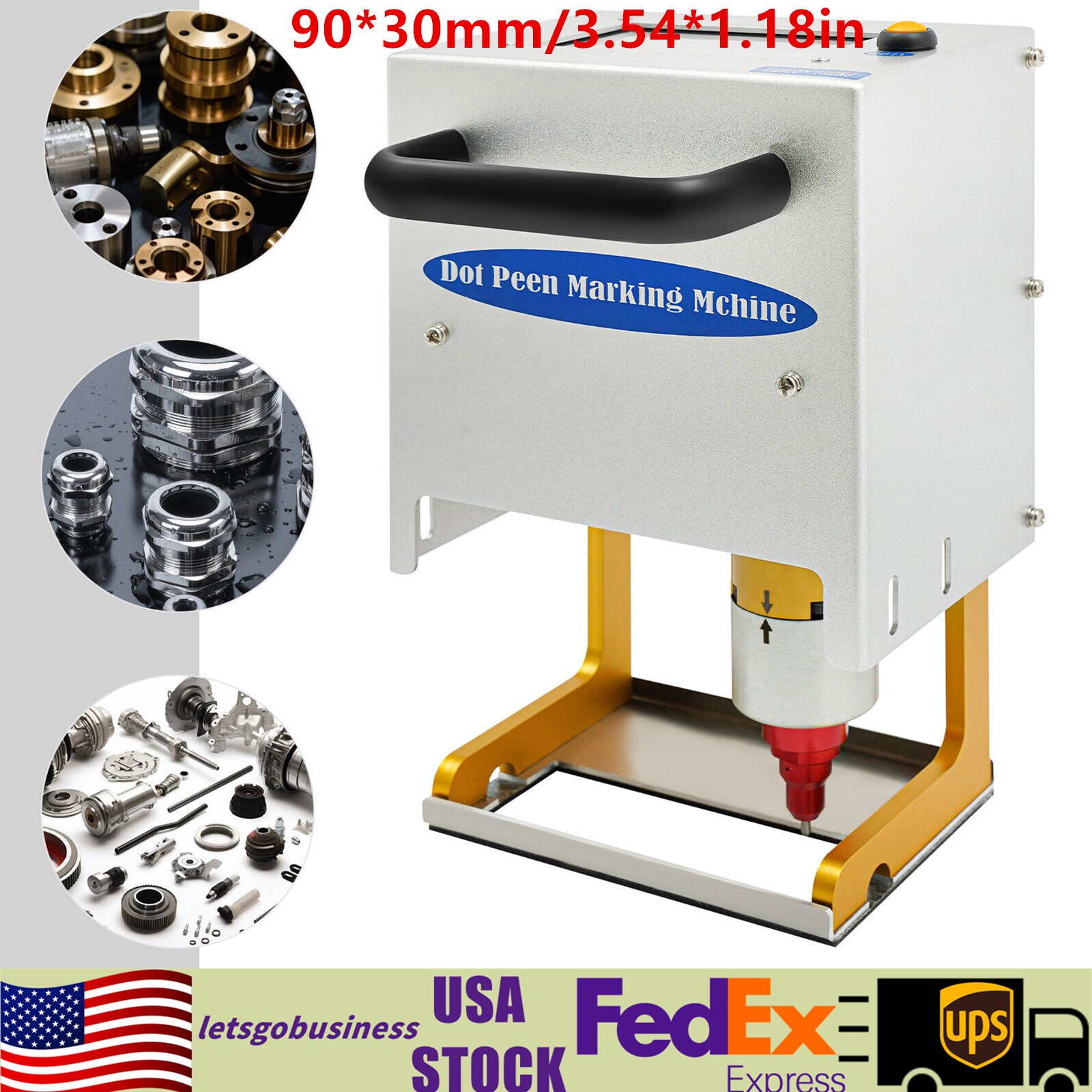 Portable Metal VIN Code Engraving Printer Touch Screen Dot Peen Marking Machine
