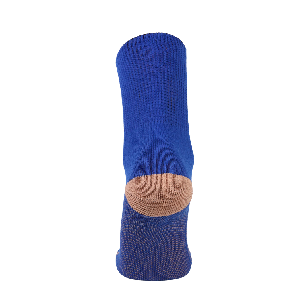 3 Pack Grey Glucology Copper Socks Comfortable Loose Fitting and Non binding