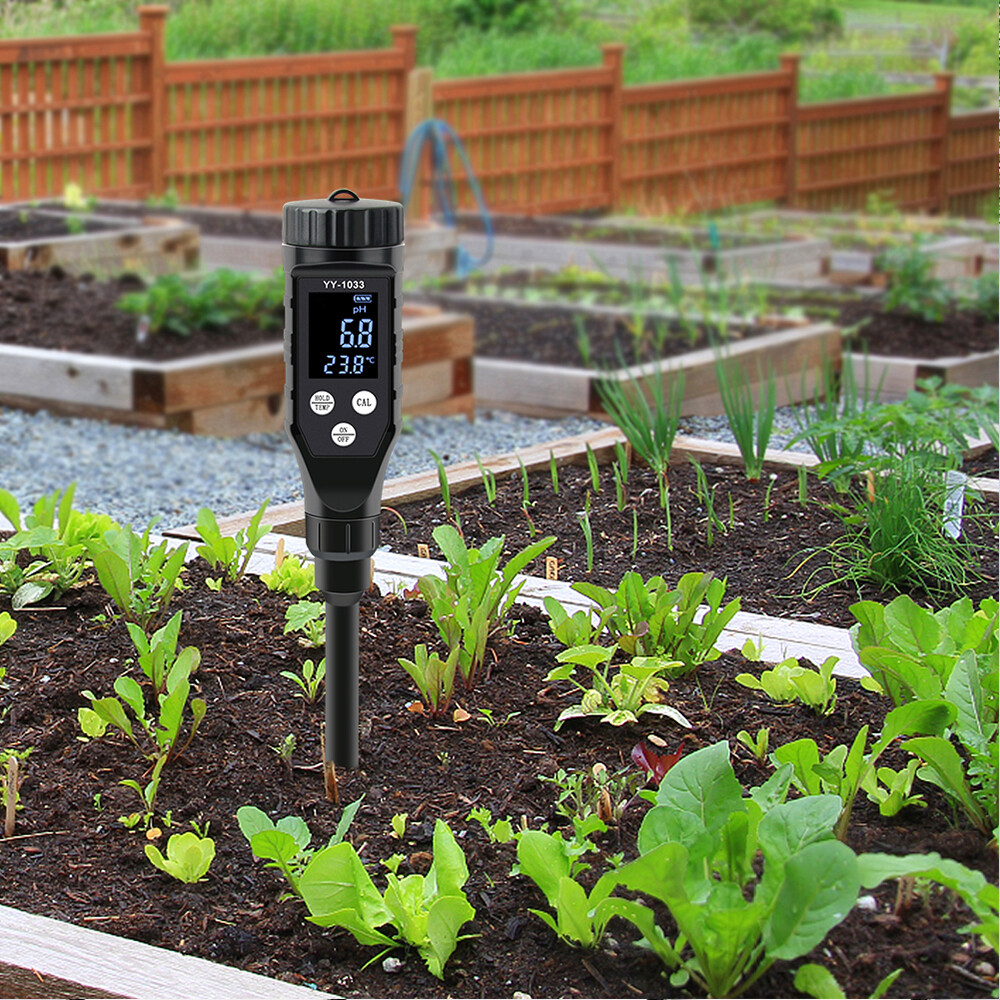 Smart Soil PH Meter 0.0-14.0pH Bluetooth Soil Data Logger Temp Acidity Analyzer