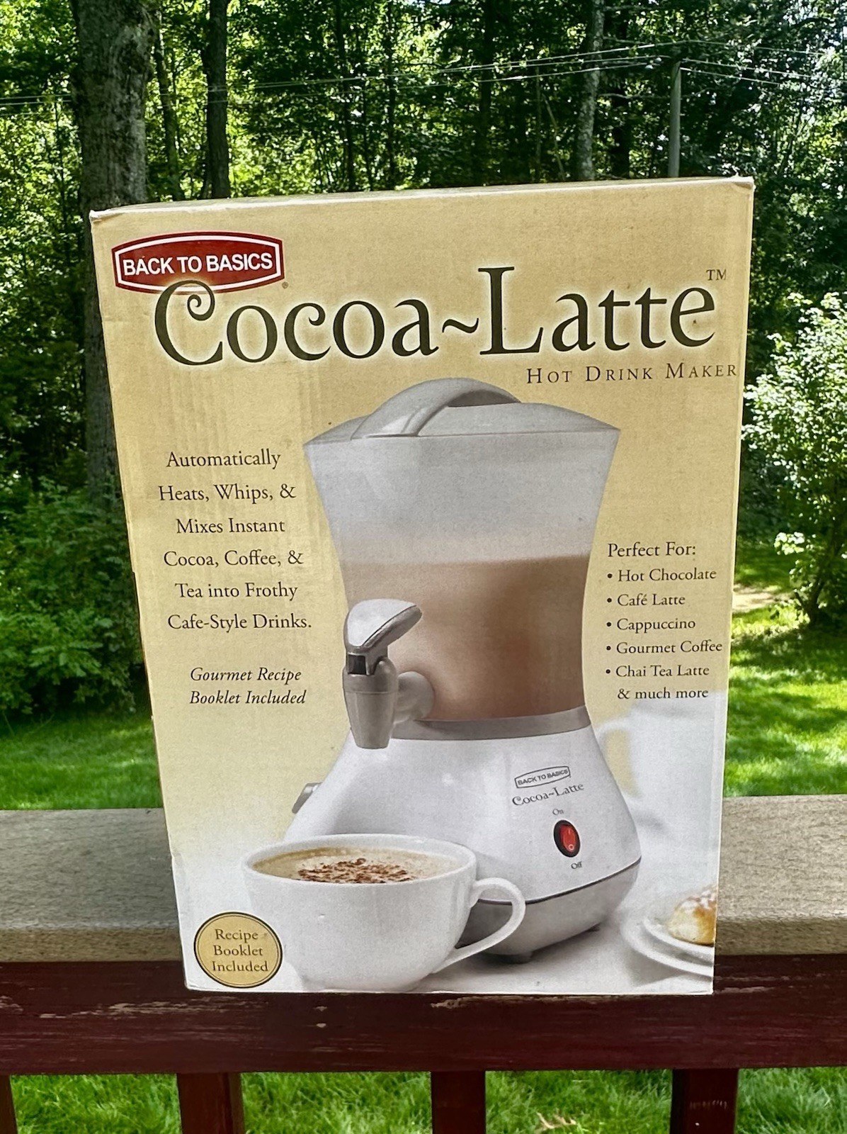 Back To Basics Cocoa Latte Hot Drink Maker CM300W Brand New in Open Box
