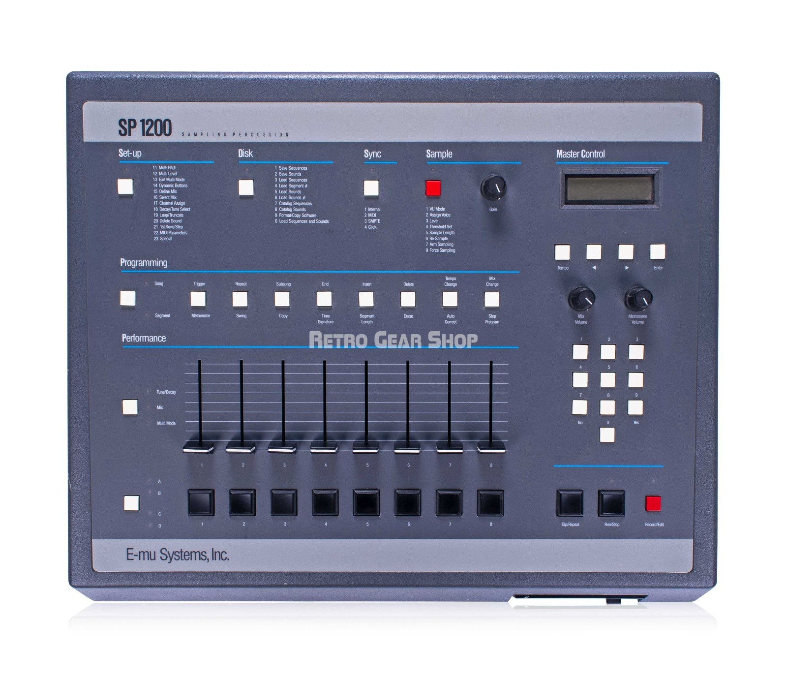 E-mu Systems SP-1200 7030 Original Vintage Sampling Drum Machine Emu SP1200