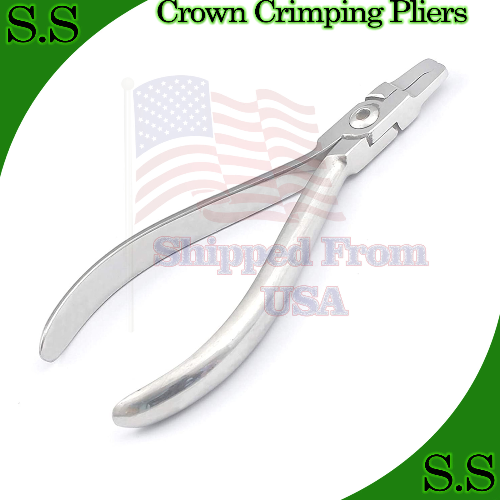 Primary Crown Crimping Plier Dental Orthodontics Instrument German Grade