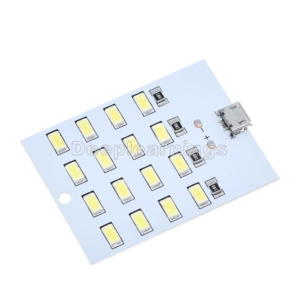 5730 SMD 5V 430mA~470mA White Mirco USB LED Lighting Panel Emergency Light NEW