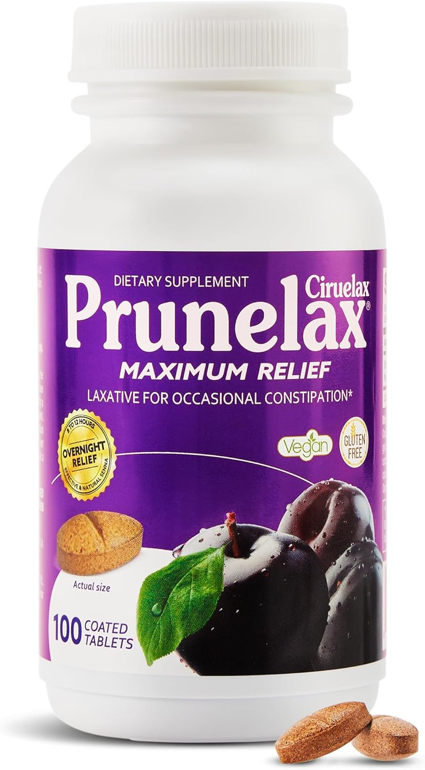Ciruelax Maximum Relief Laxative Tablets with Natural Senna for Occasional Const