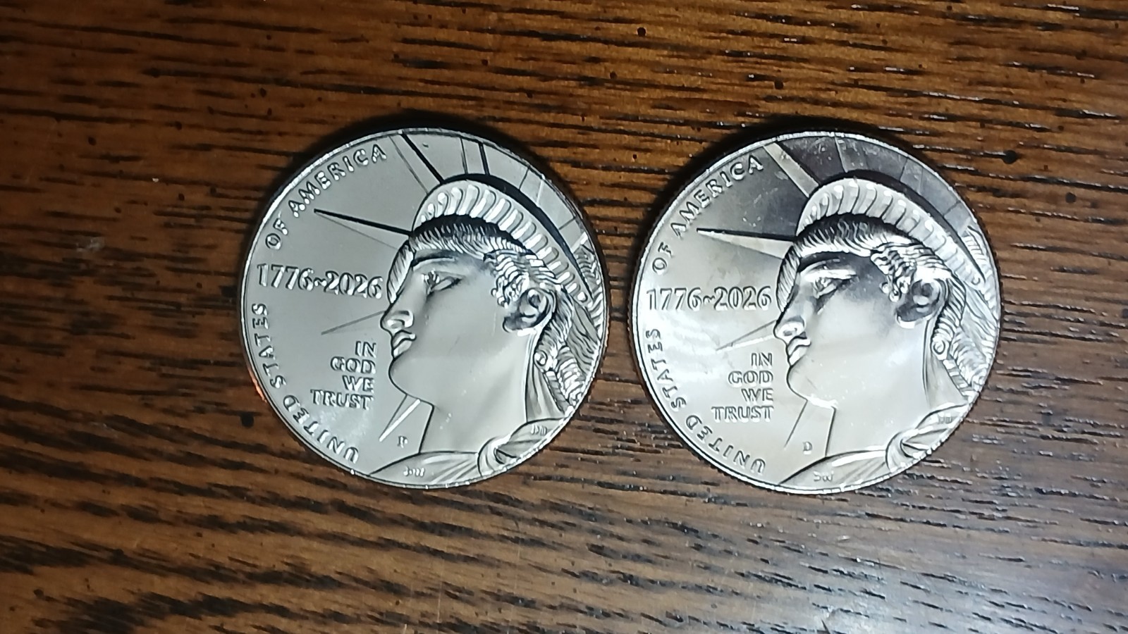 2026-P&D  Semiquincentennial Half Dollars- Uncirculated 2 Coin Set! 🔥