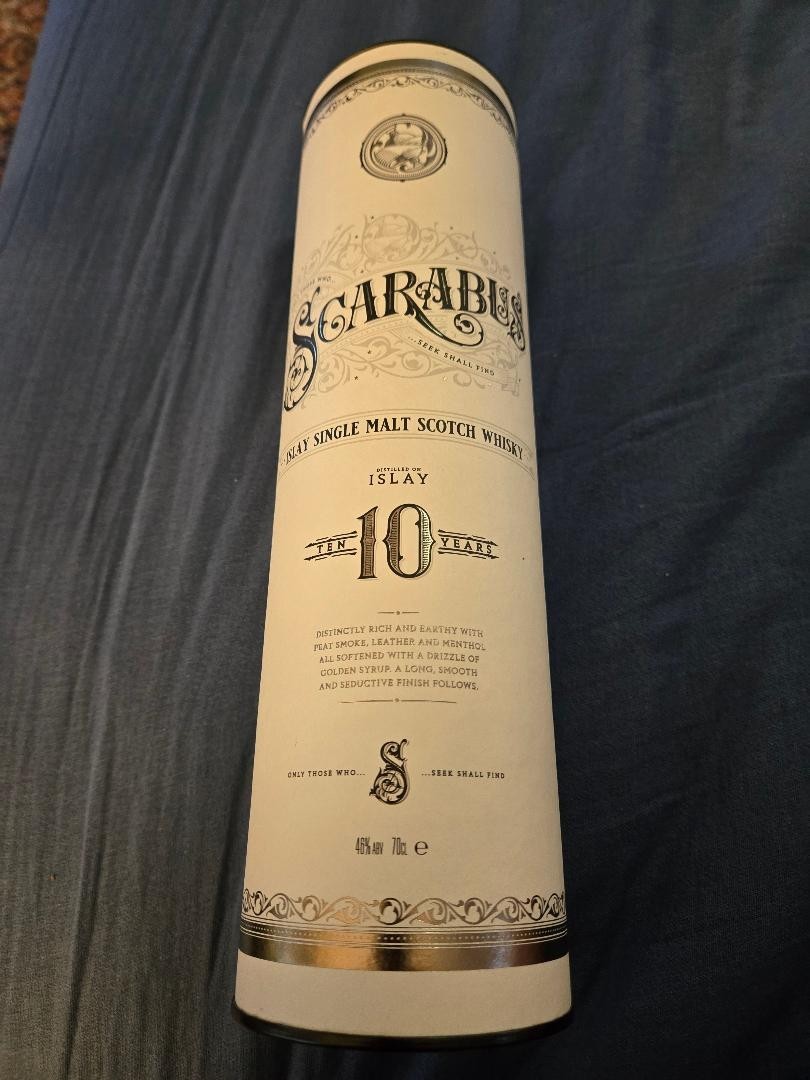 Scarabus  Ten Year Islay Single Malt Scotch Whisky Empty Tube