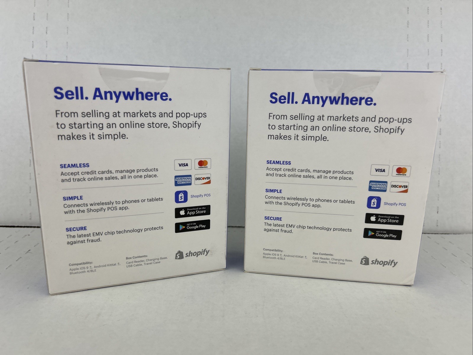 Shopify Chip & Swipe Reader - White Lot Of 2