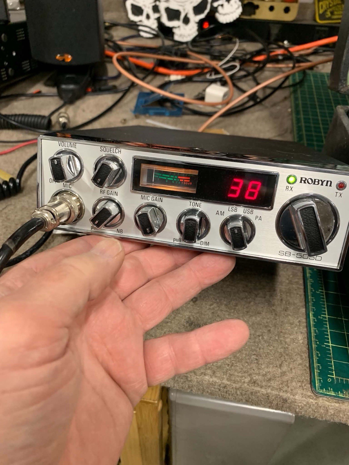 🔥old School 🔥Robyn SB-505D 40-Ch Am/ssb   RF/Mic Gain Case Mic (Tech Special )