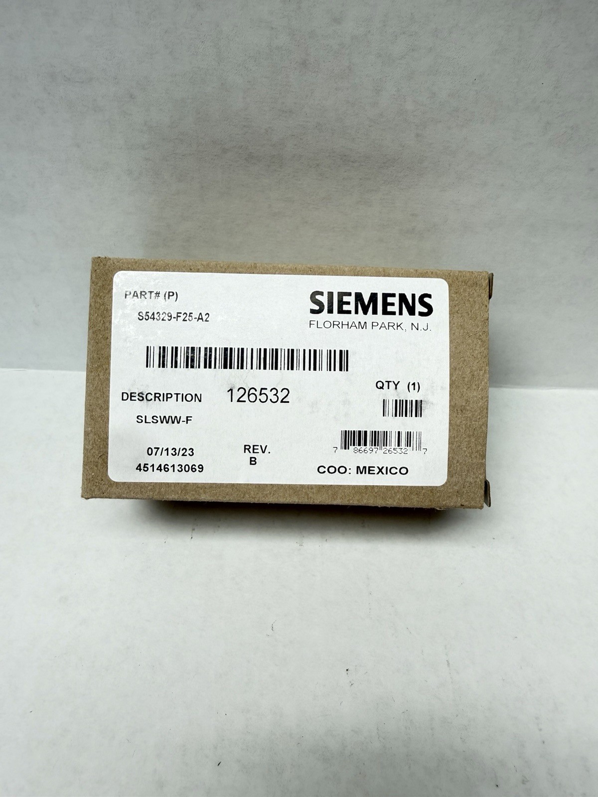 SIEMENS SLSWW-F - White Wall Strobe S54329-F25-A2, 126532