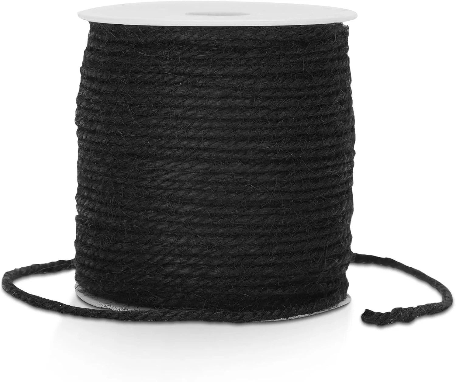 3MM Black Jute Twine 328FT Heavy Duty Hemp Rope for Crafts Garden Decor