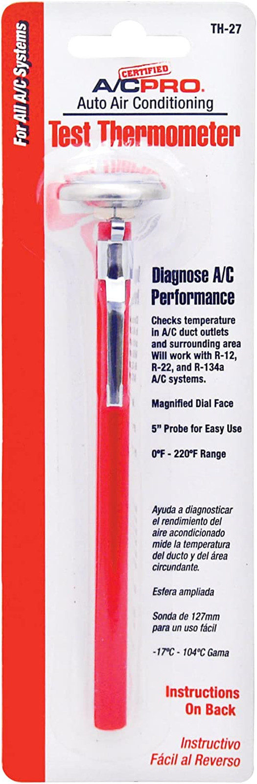 Certified  Car Air Conditioner Test Thermometer, Helps Diagnose AC Performace an