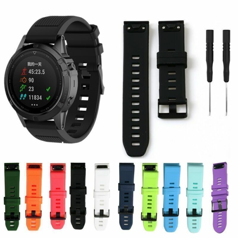 Silicone Watch Band Wristband Strap Bracelet For Garmin Fenix 5 5X 5S GPS Watch