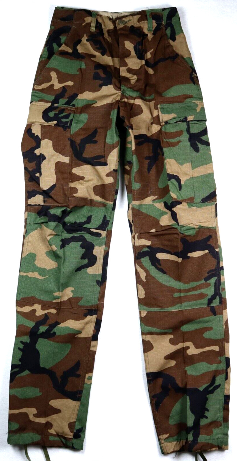 US Military Hot Weather Summer Weight Ripstop Woodland USGI Pants X-Small Long