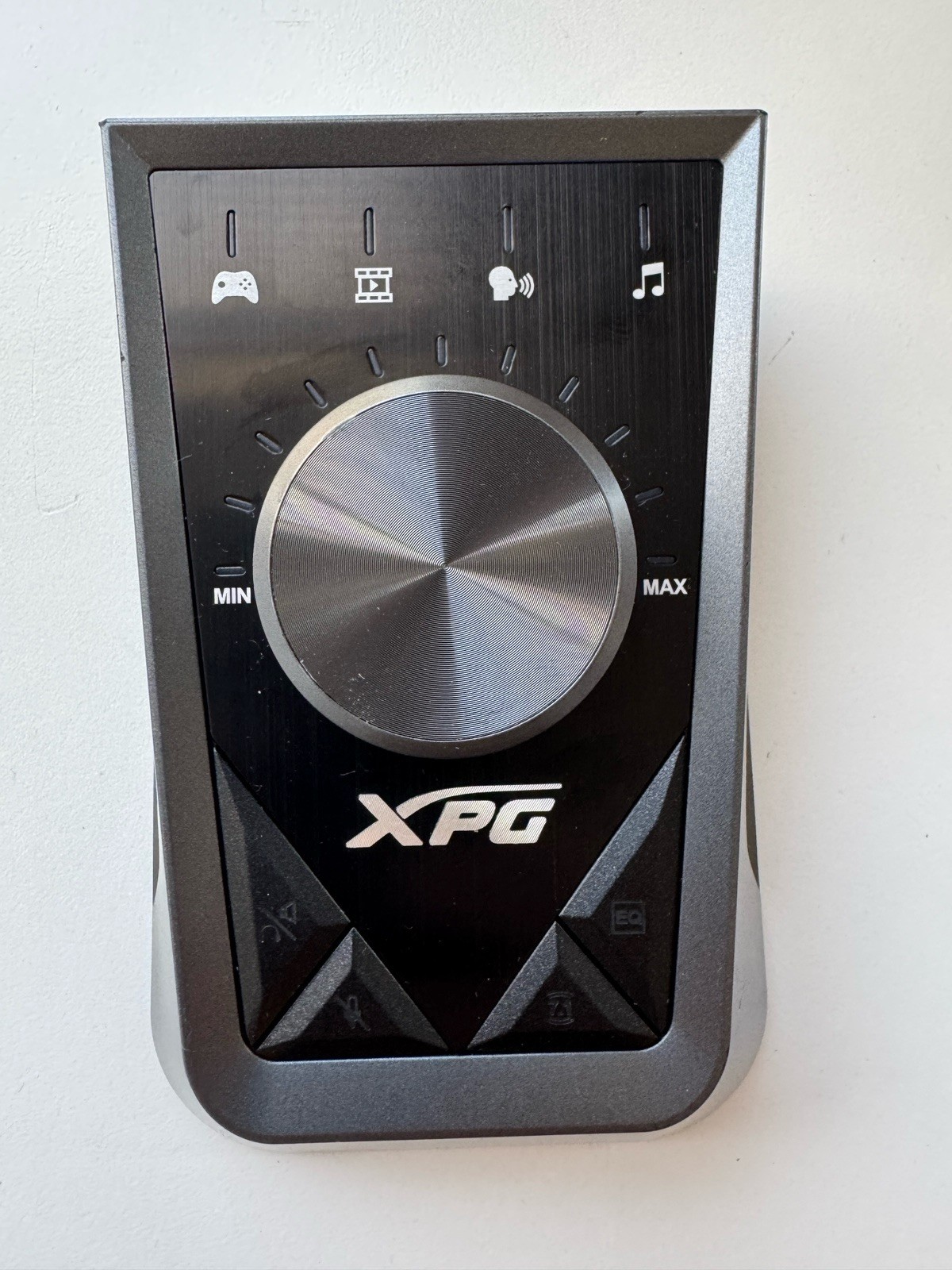 XPG SOLOX F30 Gaming Headset Stand USB Audio Control Hub Tested Working