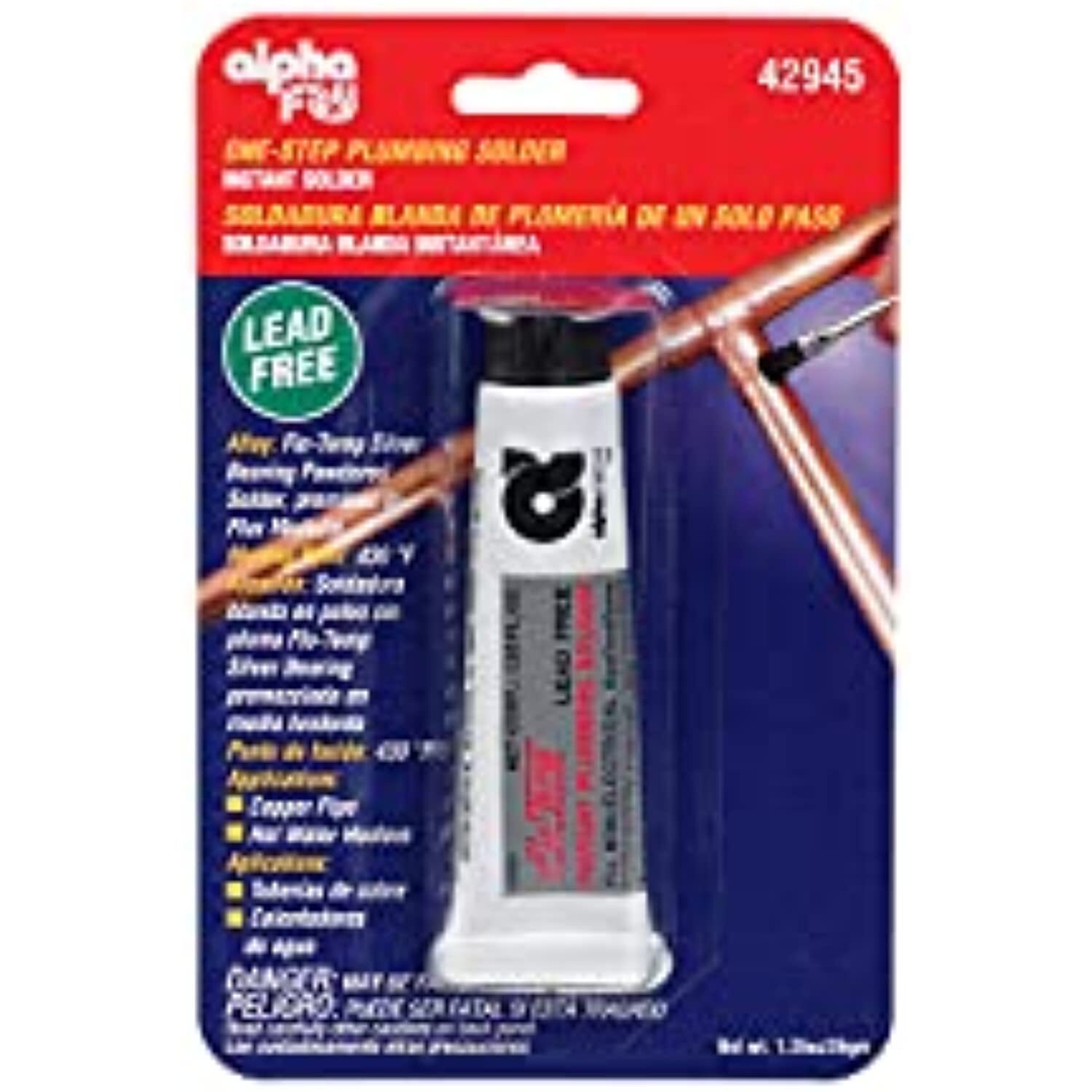 Alpha Fry AM42945 Cookson Elect Flo-Temp Lead-Free Instant Plumbing Solder