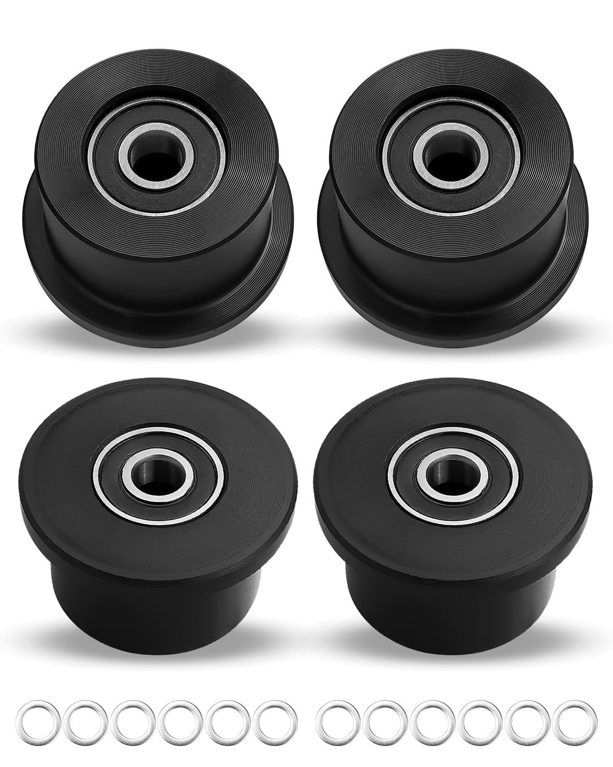 Upgrade Machined Wheels Rollers Fit for Total Gym 1000 Achiever Force Gold Ma...