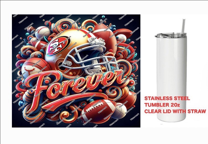 49ERS     - FOREVER  - Tumbler 20 oz Stainless Steel
