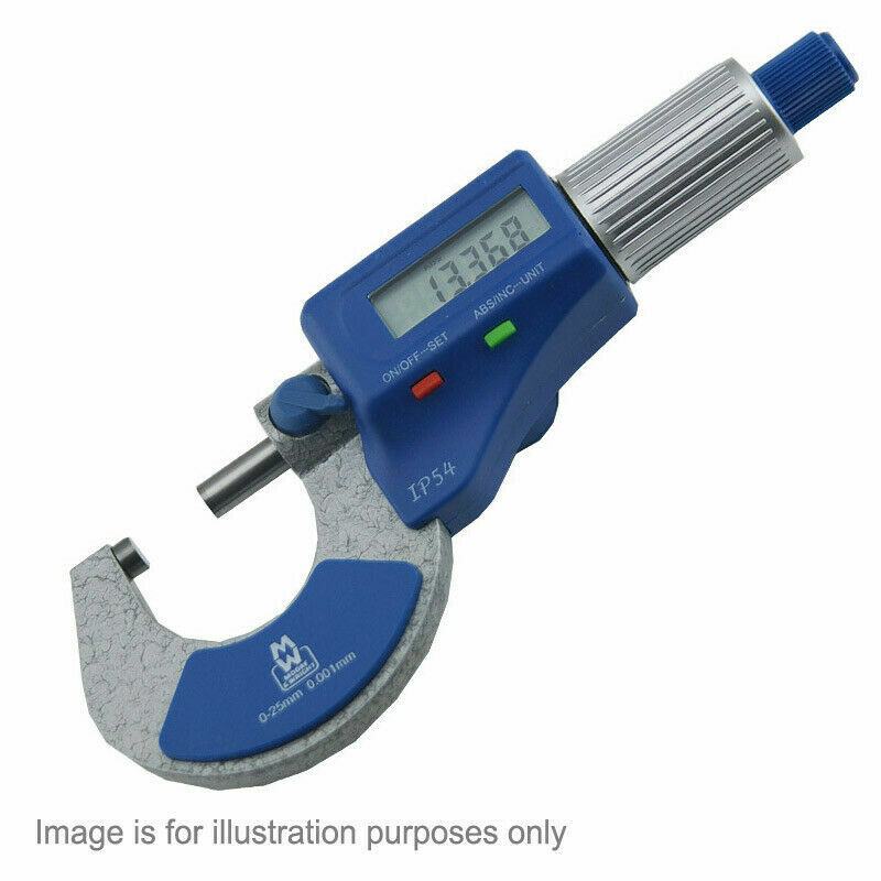 M&W Moore & Wright 2"-3"  50mm - 75mm Digital Electronic Micrometer 200-03DDL