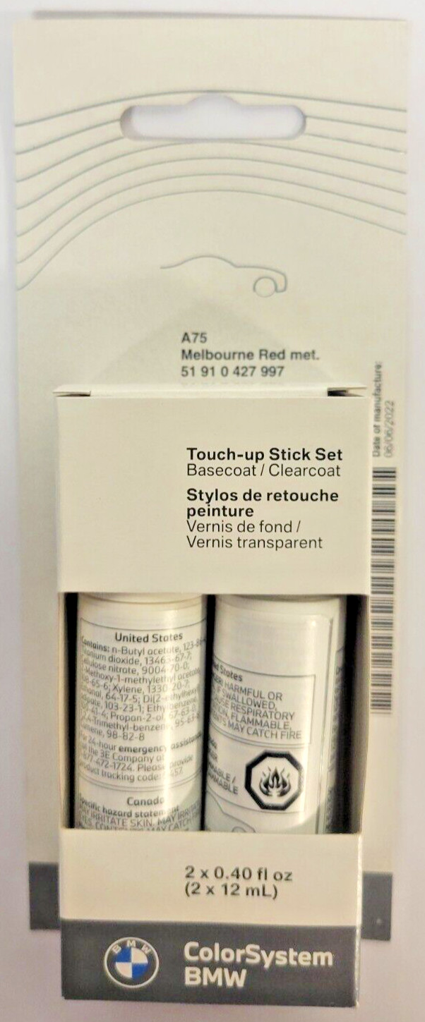 OEM TOUCH-UP STICK MELBOURNE RED MET. 51910427997 PAINT CODE: A75