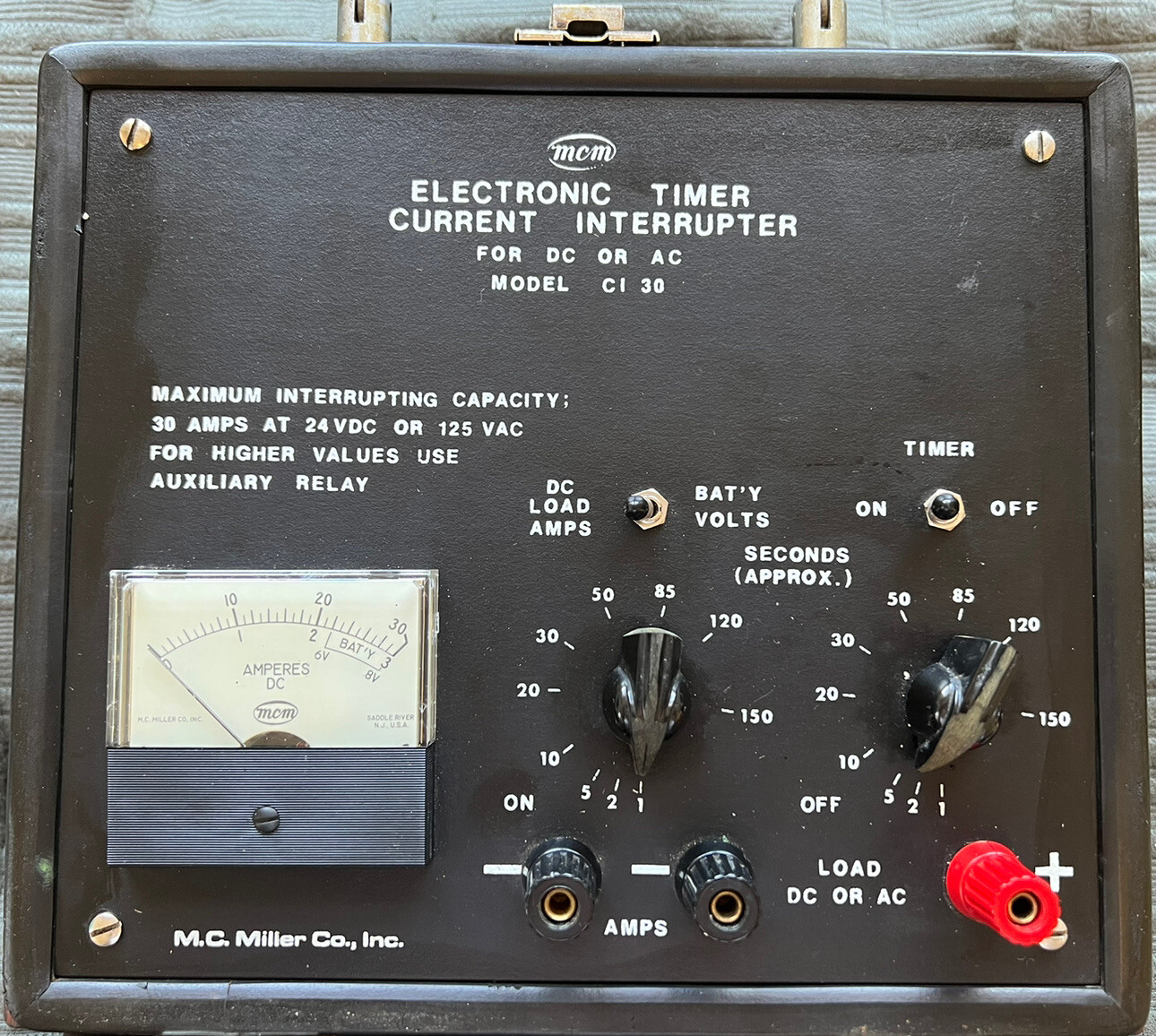 MCM M.C. Miller Co. Inc. Current Interrupter CI-30 AC/DC Electronic Timer