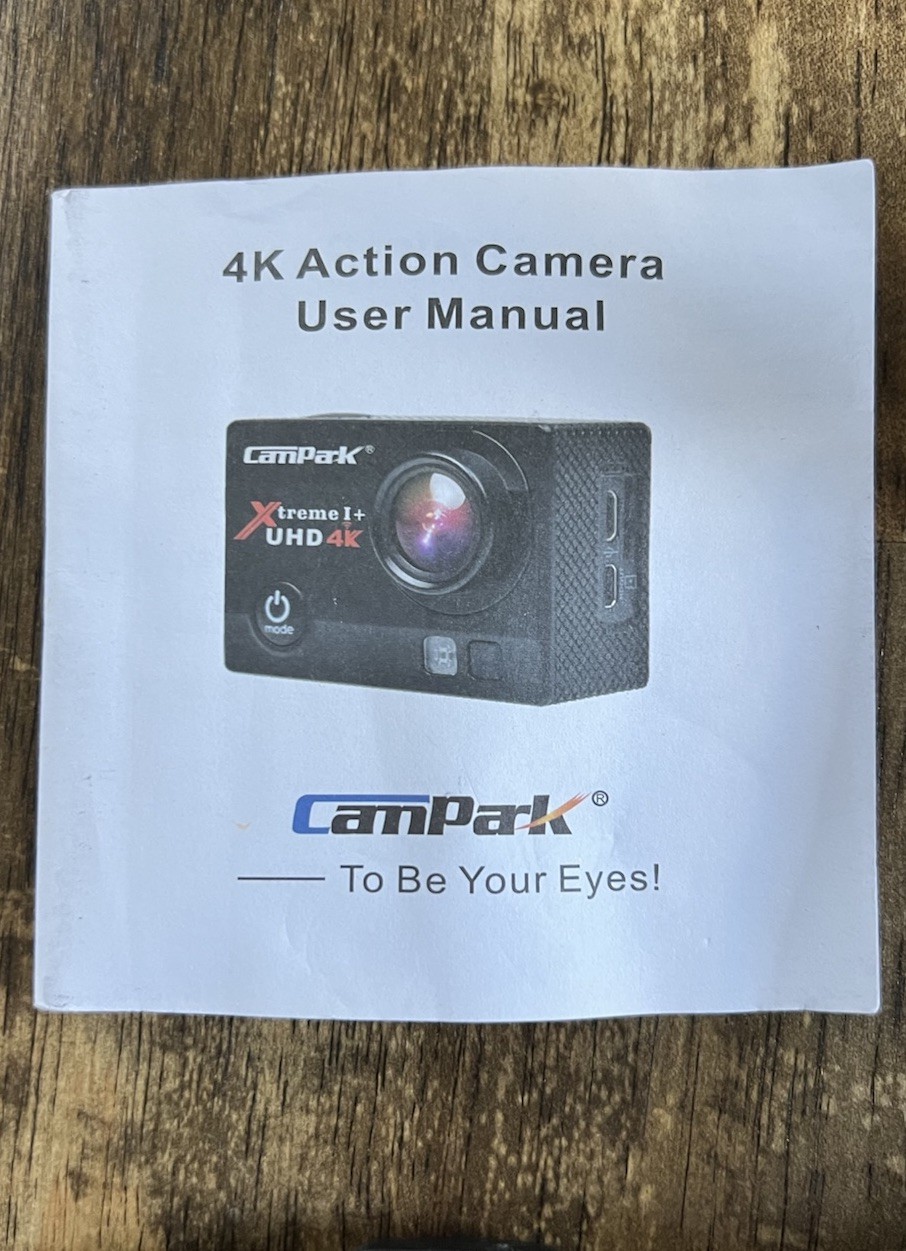 CamPark Xtreme I+ UHD 4K Action Camera + Accessory Bundle, Case, SD Card