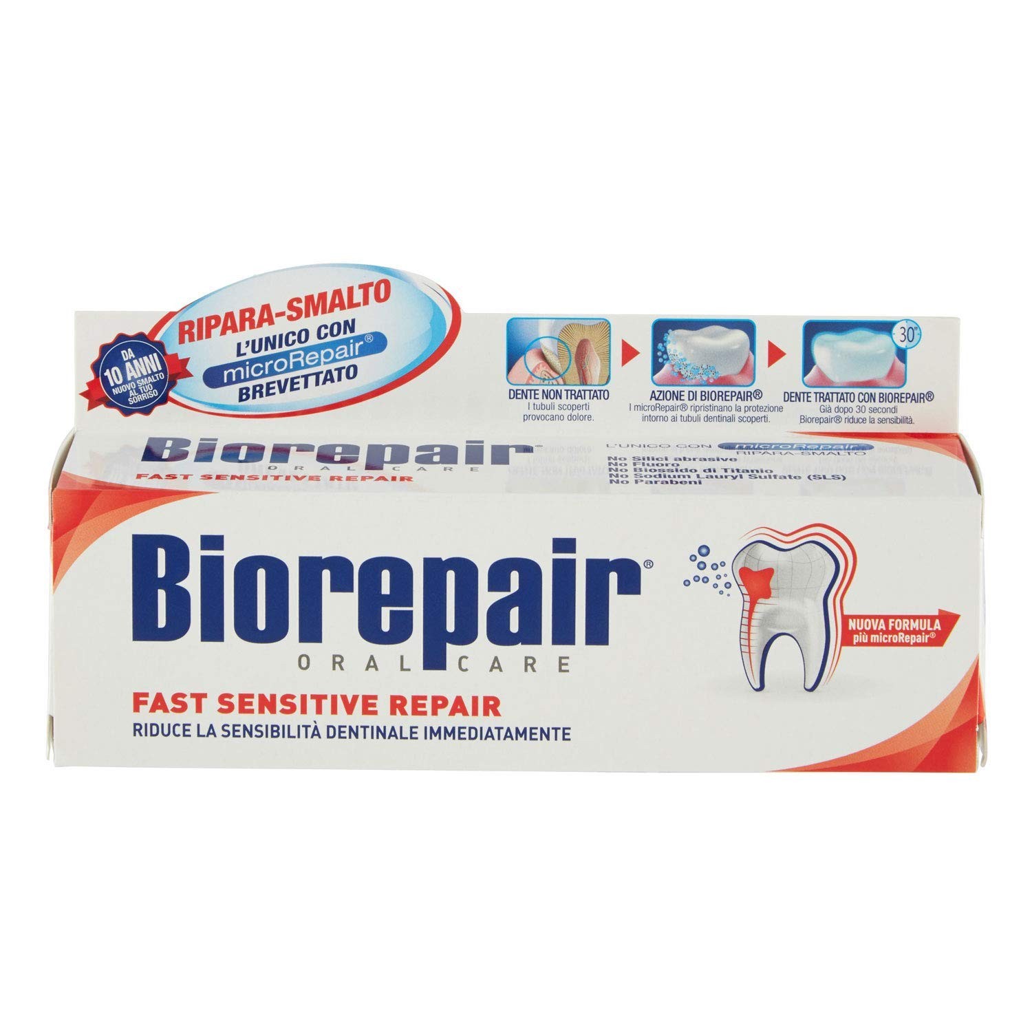 Biorepair: "Fast Sensitive Repair" Toothpaste with microRepair, 3.28 oz_Old