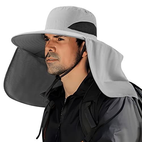 Fishing Hat for Men&Women,Outdoor UV Waterproof Wide Brim Bucket Hat,UPF50+