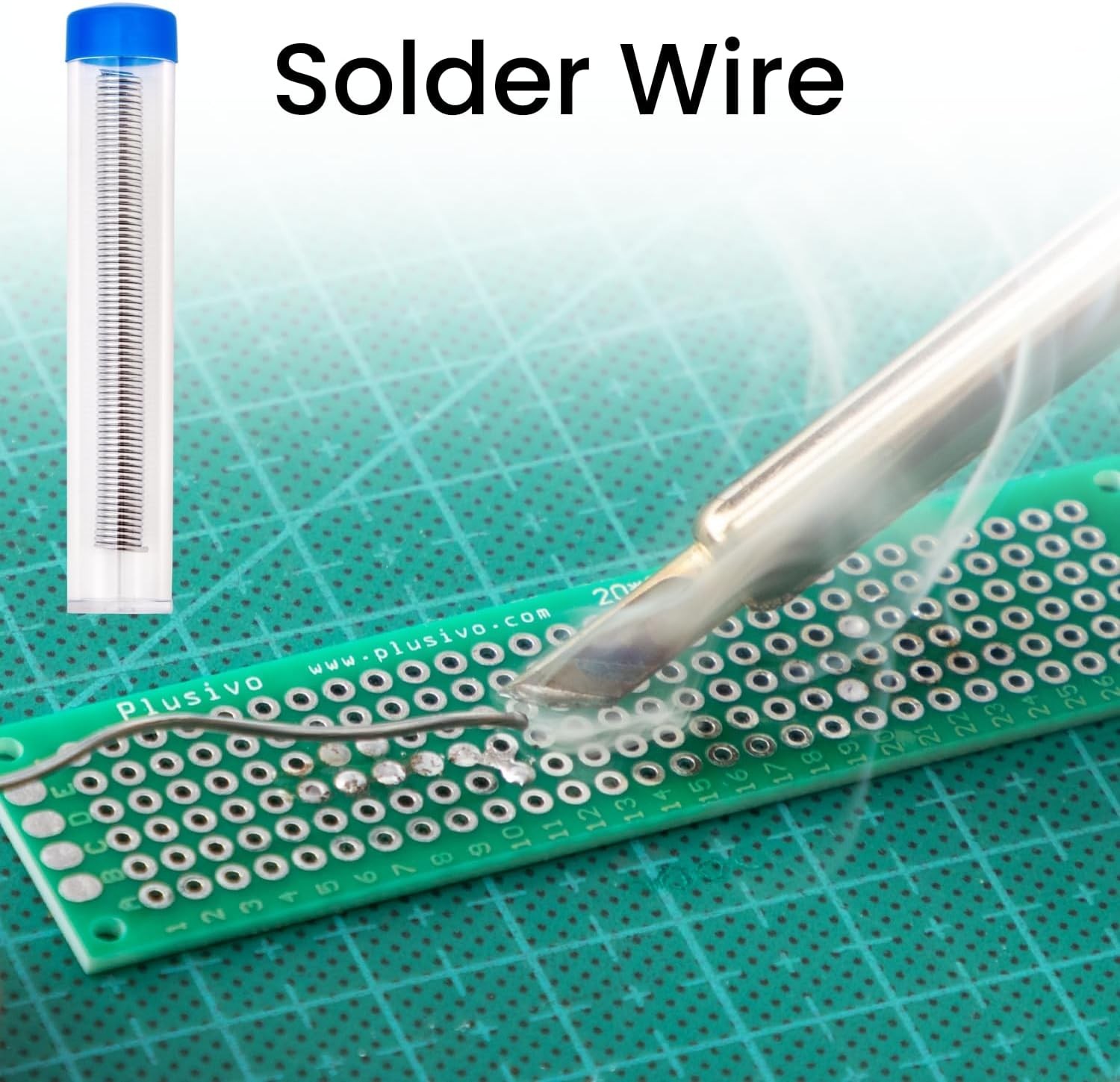 60W Adjustable Soldering Iron Kit - 5-in-1 Electronics Repair Starter Set