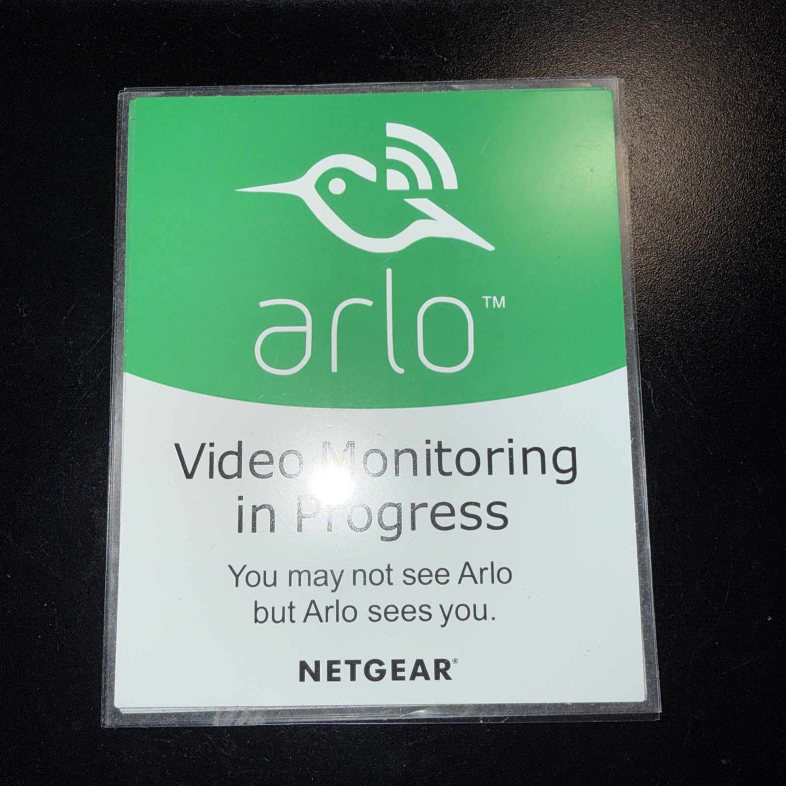 Netgear Arlo Monitoring Sticker Only