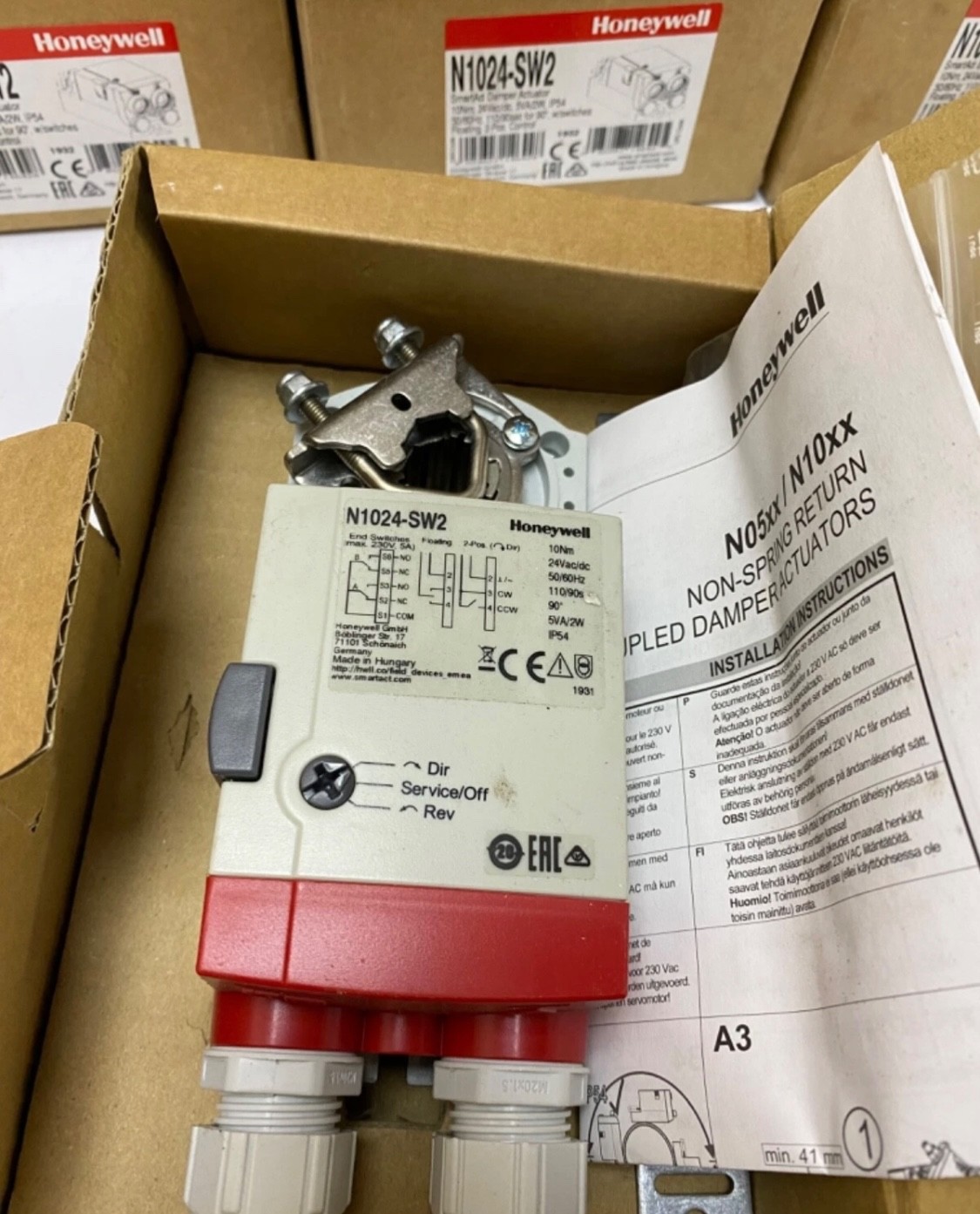 HONEYWELL N1024-SW2 Damper Actuator