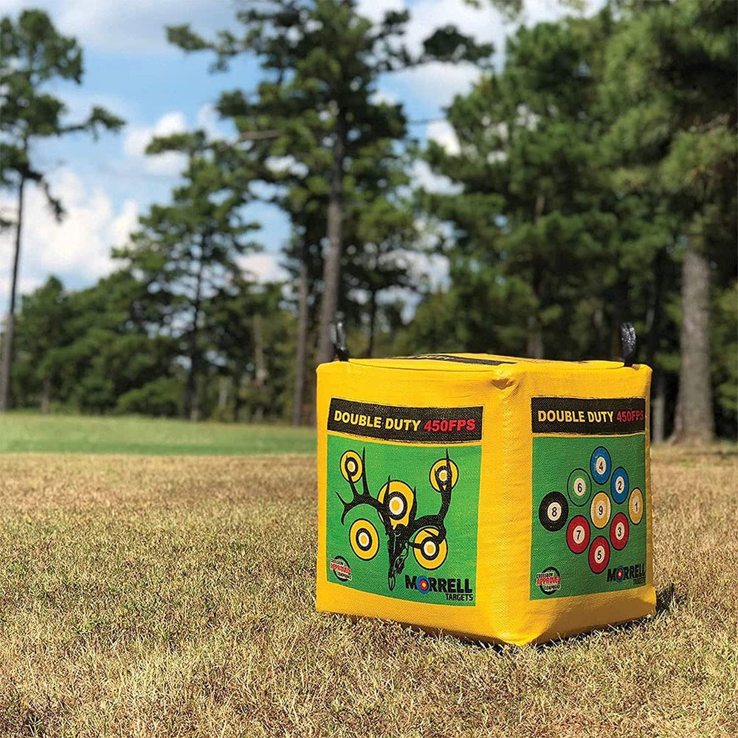 Morrell Double Duty 450 FPS Cube Field Point Archery Bag Target with Traditio...