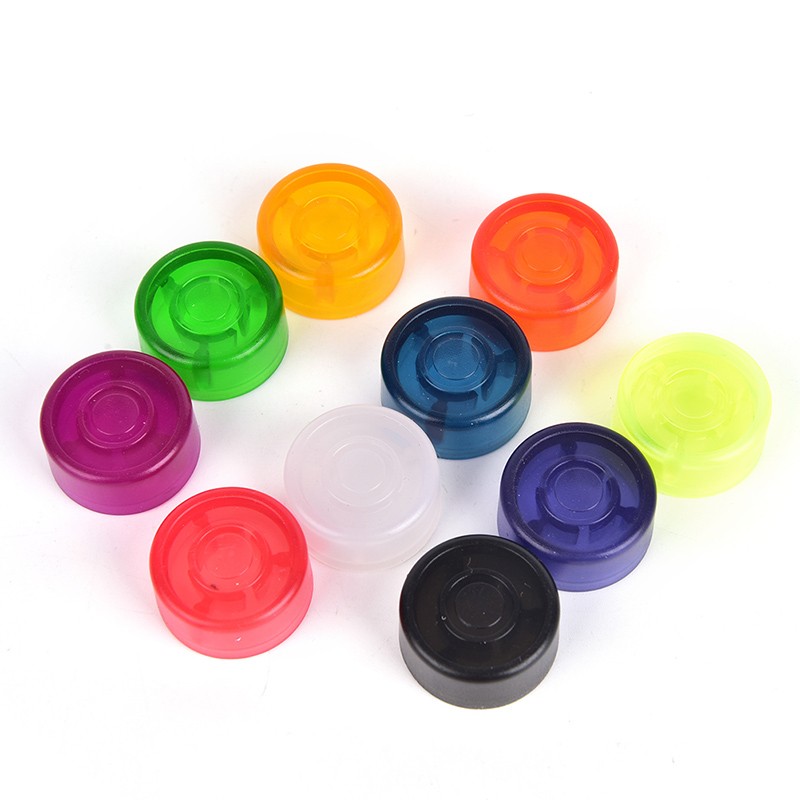 10X Footswitch Topper Random Color Plastic Bumper For Guitar Effect Pedal Fad-cx