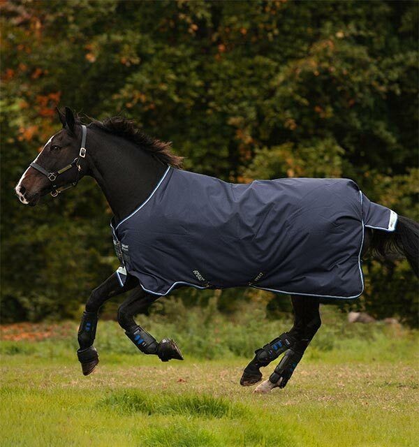 Amigo Bravo 12 Medium Turnout with Leg Arches 250g - Navy/Blue